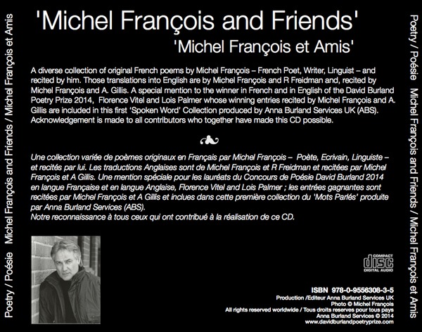 Michel Francois CD back cover